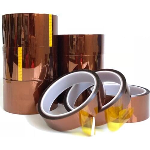 30meter x 5-40mm High Temperature Polyimide Tape Heat Resistant Insulation Polyimide Film Adhesive Tape 10mm