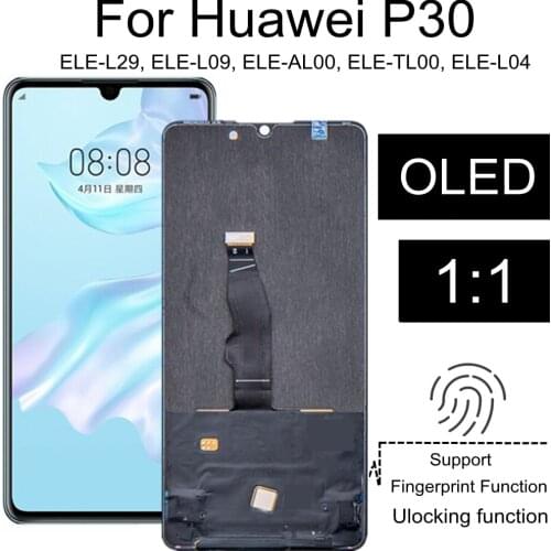 6.47" OLED LCD For Huawei P30 LCD Display Touch Screen Assembly Replacement for Huawei P30 ELE-L09 ELE-L29 LCD