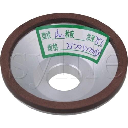 75mm OD Bowl Shape Diamond Grinding Wheel 180 Granularity 75% Concentration