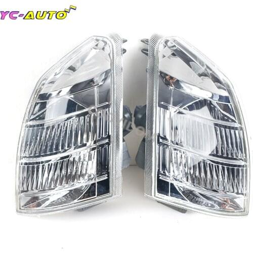 Car Front Indicator Fog Light Housing Clear Lens Car Lower Corner light Bumper For Nissan X-Trail T30 2001-2007 Without bulbs