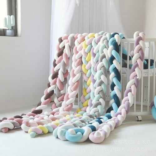 1M/2M/3M 1-9 Baby Crib Bumper Cushion Newborn Bed Braid Stuff Stroller Accessories Baby Room Decor Kids' Things Protector