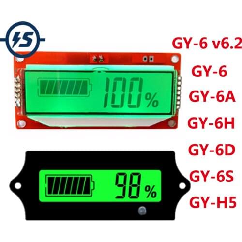 Battery Capacity Indicator Voltmeter Percentage Power Monitor Instrument For 12V-48V Lead Acid Battery LiFePO4/Lithium Battery
