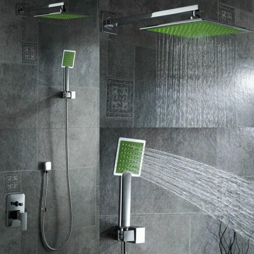 Free Shipping becola 8 inch shower set bathroom chrome rainfall shower faucet kit wall mounted B-S0808