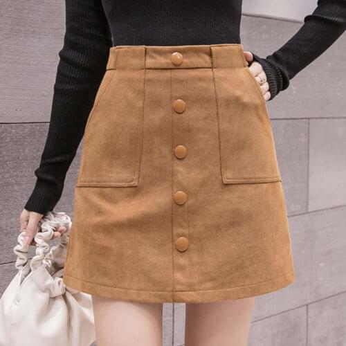 Biktble Suede Pencil Skirts