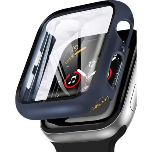 Case for Apple Watch SE 44mm 40mm Screen Protector Hard PC with TPE Film Shockproof Full Coverage Case Cover for iWatch 4/5/6