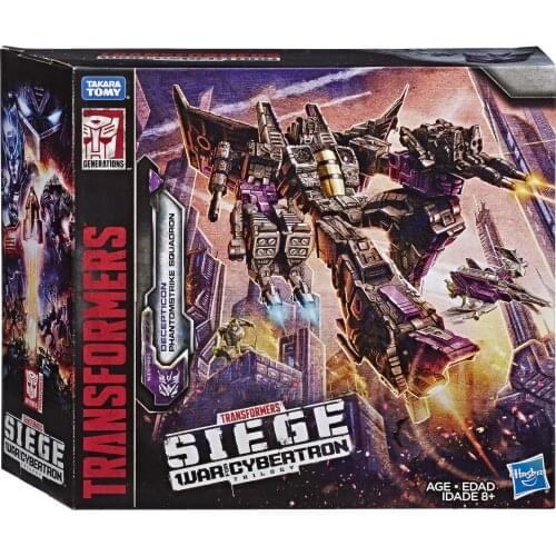Hasbro Transformers Toys Generations War for Cybertron Voyager Wfc-S27 Decepticon Phantomstrike Squadron 4 Pack Action Figure