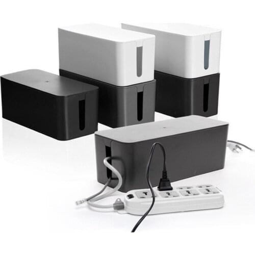 Cable Storage Box Charger Wire Management Strip Wire Case Anti Dust Charger Socket Organizer Network Line Storage Bin