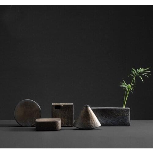 Creative Ceramic Tea Art Ornaments Retro Small Flowers Flower Tea Table Flower Arrangement Ornaments Nordic Style