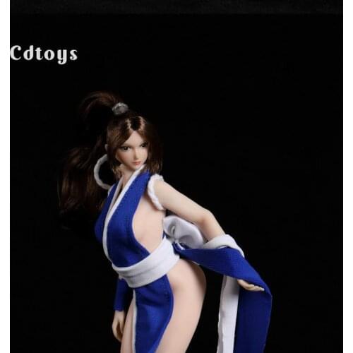 1/12 Scale Mai Shiranui Clothes Suit Red Blue Black Fit Ph Tbleague 6'' Action Figure Female Plastic Body Clothing Model Toys