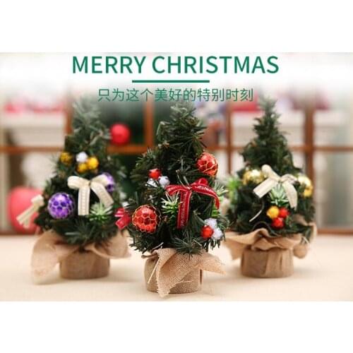 Mini Christmas tree decoration, Christmas tree, Christmas Day decorations, exquisite decoration, small trees with jewelry, repor