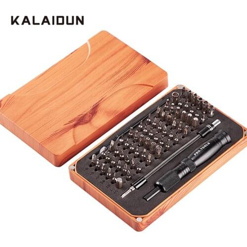 KALAIDUN 69 in 1 Precision Screwdriver Set with 66 Bit Magnetic Driver Kit Hand Tools Electronics Repair Tool Kits