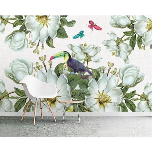 Beibehang wallpaper European retro floral TV background wall paper mural home decor living room bedroom background 3d wallpaper