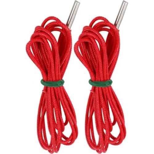 2Pcs 6*20mm Single Head Electric Heat Pipe 12V/24 40W Stainless Steel cartridge heater for anet a8 a6 Reprap 3D Printer parts