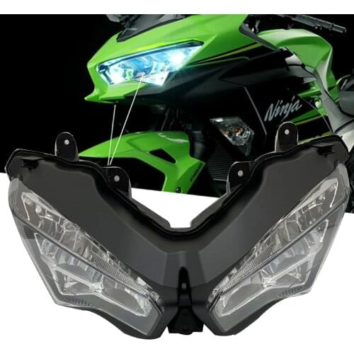 Ninja 250 400 Motorcycle Headlight Headlamp LED Front Head Light For Kawasaki Ninja400 Ninja 400 Ninja 250 2018 2019 2020