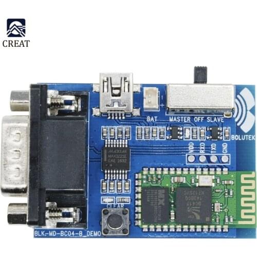 RS232 Bluetooth Serial Adapter Board Master Slave 2 Modes 5V Mini USB Bluetooth Serial Port Profile Communication Module