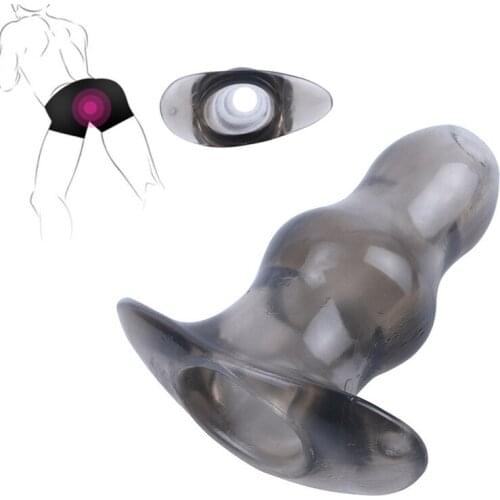 Silicone Hollow Dildo Anal Plug Anal Sex Toys For Women Men Prostate Massager Anal Expanding Dilator Stimulator Adult Products