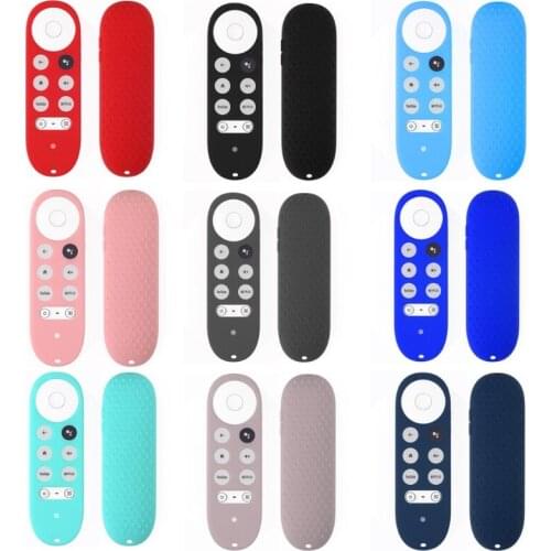 1pc Silicone Cover For -Google TV 2020 Voice Remote Remote Control Shockproof Protective Cover Skin For Chromecast
