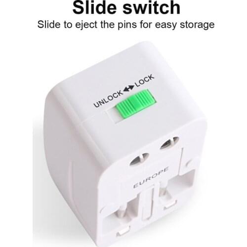 Universal AC Electric Plug Adapter 2 User Ports Word Travel Power Charger Socket Adapter with UK EU US AU Plug