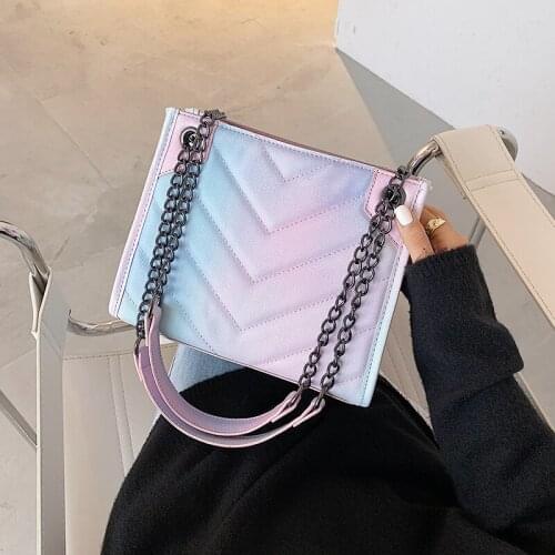 Female Quality Shoulder Bags For Women Purse 2020 Luxury Handbag Women Bags Desinger Leather Candy Color Chain Crossbody Bag