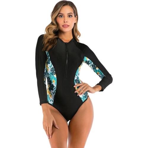 Summer woman Sexy one Pieces swimsuit Bikini 2021 New Push Up Bikini Beachwear Diving suit breathe Beach Surfsuit swimSuit