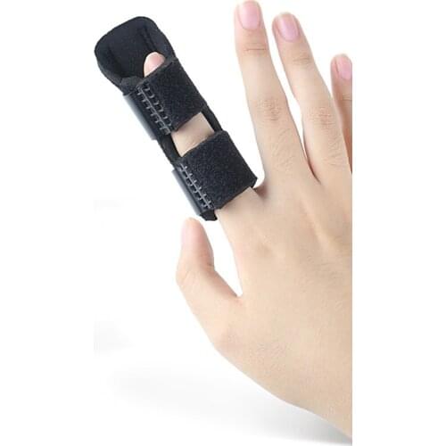 1PC Hot Sale Best Selling Black Pain Relief Finger Splint Support Straightener Adjustable Straightening Bending Foot Care Tool