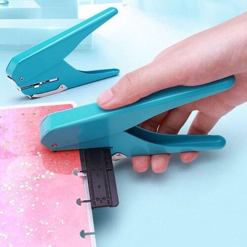 1pc Creative Mushroom Hole Puncher DIY Paper Cutter T-type Puncher Loose Leaf Paper-cut Punching Machine Offices School Supplies