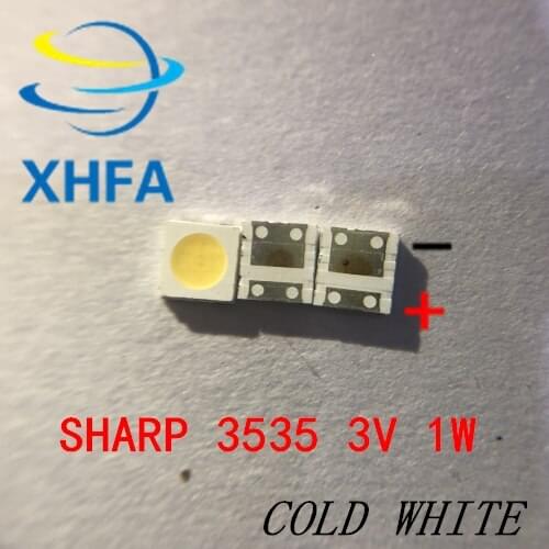 200PCS/LOT For SHARP LED TV Application LCD Backlight for TV LED Backlight 1W 3V 3535 3537 Cool white GM5F22ZH10A