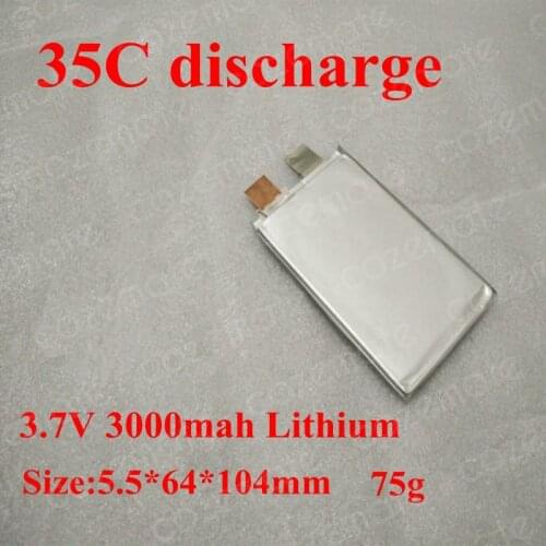 3.7v 3000mah Li-polymer Battery 3.7v 3ah 35C Lithium for RC Model Car Model Car Start Lithium Battery LED Light Electris Toys