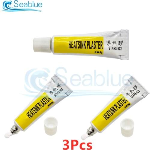 3Pcsx5g STARS-922 Thermal Pads Conductive Heatsink Plaster Viscous Adhesive Glue for Chip VGA RAM LED IC Cooler Radiator Cooling