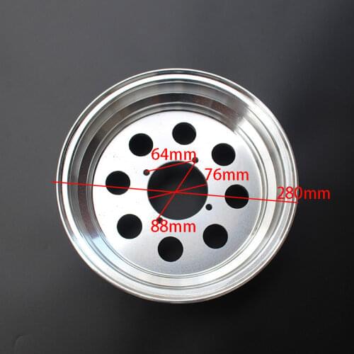 8 Hole Vacuum Aluminum Rims For Monkey Bike Small Monkey Motorcycle Aluminum Wheel hub 2.5 / 2.75 / 3.0 / 3.5 / 4.0 - 10 Inch