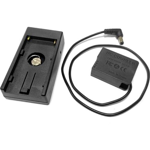 NP-F970 F750 F550 Power Supply Slab Battery Holder Mount Plate With DCC8 Dummy Battery For Panasonic Lumix Cameras