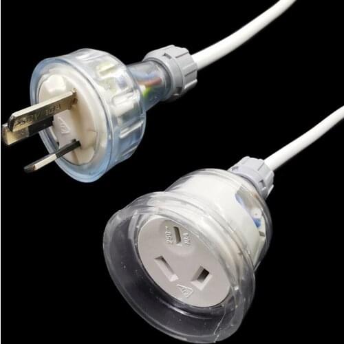 Australia Male To Female Extension Cable 10A AU SAA Rewireable Plug To Socket AC Power Cord 3G1.0mm Wire Line