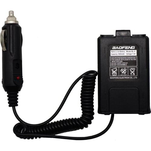 Baofeng UV-5R Car Charger Walkie Talkie Battery Two-way Radio Portable Radio Car Charge Adapter for Walkie Talkie UV5R BF-F8