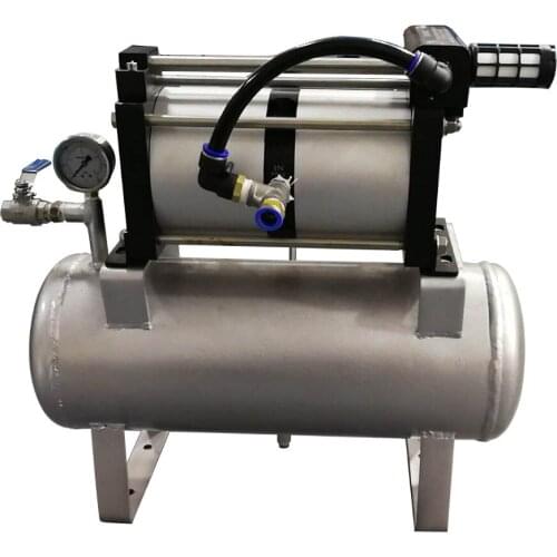 Free shipping Wellness Model :4AB02-B 2:1 ratio high flow air pressure amplifier system with 20 L tank and pressure regulator