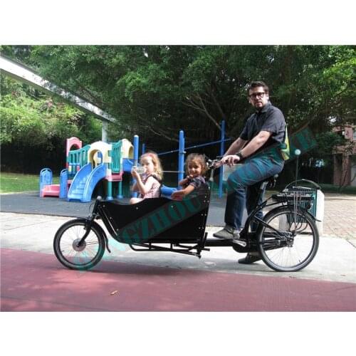 Wooden Carrier Two Wheel Cargo Bike Side Door Dog Entrance Family Cargo Electric Bike Cargo Pets Home Family Outdoor Outting