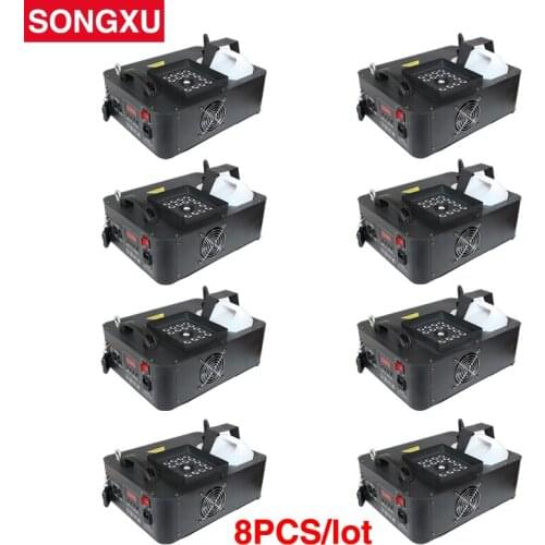 1500W DMX LED Pyro Vertical Fogger Smoke Machine Fog Machine 24pcs RGB 3in1 LED Colorful Fog Machine 8pcs/lot/SX-FM1500
