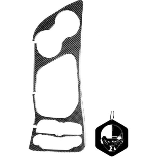 Carbon Fiber Sticker Clear Lines Shifter Panel Waterproof Cover Trim for Dodge Challenger 2015-up Left Drive Car Accessories