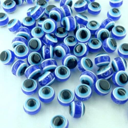 Wholesale Turkey Resin Jewelry Accessories Blue Evil Eye beads 1000 Pices/Lot DIY for Making Necklace Bracelet Earrings