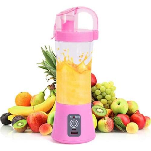 380ml Portable Blender Juicer Cup USB Rechargeable Electric Automatic Vegetable Fruit Citrus Orange Juice Maker Cup Mixer Bottle