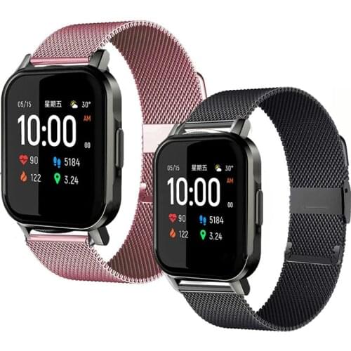 20MM Stainless Steel Bands For Xiaomi Haylou LS02 Smart Watch Bracelet For Amazfit Bip Lite S U GTS 2 Wrist Straps Correa Belt