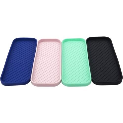 Silicone Drain Tray For Tableware Water Cup Fruit Vegetable Kitchen Sink Organizer Storage Tray Sponge Holder Soap Dispenser