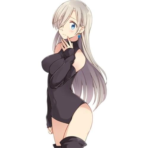 Super Sexy Car Stickers Funny Nanatsu No Taizai Anime Car Sticker Rearview Mirror Car Styling Accessories Vinyl Motorcycle Decal