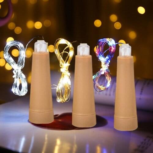 Bottle Lights with Cork, 6 Pack 2M/6.5FT 20 LED Wine Bottle Lights Battery Powered Copper Wire DIY Starry String Fairy Lights