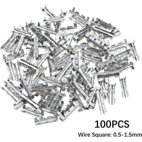 100pcs U-type Docking Connector line Pressing Button Quick Connect Terminal Wiring 0.5 to1.5 square