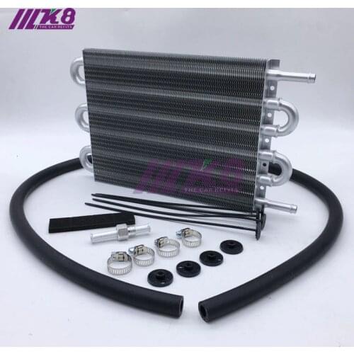 6 Row UNIVERSAL 304.8X190.5X19.05 ALUMINUM REMOTE TRANSMISSION OIL COOLER /AUTO-MANUAL RADIATOR CONVERTER