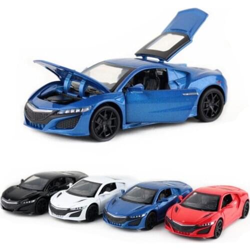 1:32 Scale/DieCast Metal Toy/Honda Accura NSX Super Car/Sound & Light/Pull Back Educational/Gift For Children/Collection