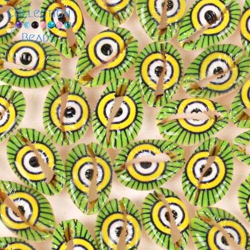 10-20mm Natural Black Eyes Green Seashell Cowrie Conch Loose Spacer Beads Beach For Diy Jewelry Making Sea Shells Bracelet 10Pcs