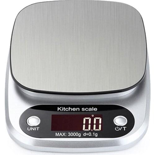 3KG /1g Digital Kitchen Scale Electronic Food Scale Balance Measuring Tool For Coffee Weight Cooking Scale With LCD Display