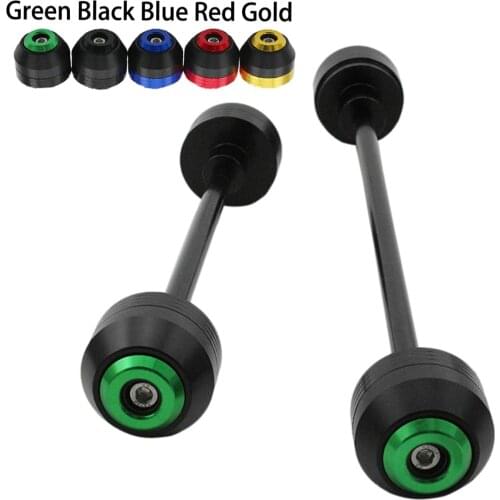 For KAWASAKI NINJA ZX-6R ZX6R 2004 2005 2006 2007 2008 Front Rear Wheel Slider Fork Axle Crash Protector Swing Arm Pad Aluminum