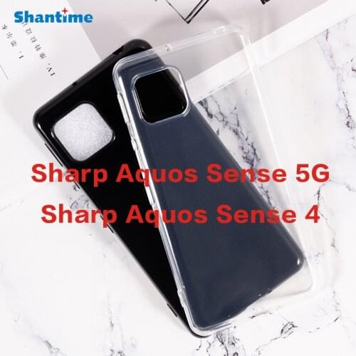 For Sharp Aquos Sense 5G Pudding Silicone Phone Protective Back Shell For Sharp Aquos Sense 4 SH-M15 Sense 4 Lite Soft TPU Case